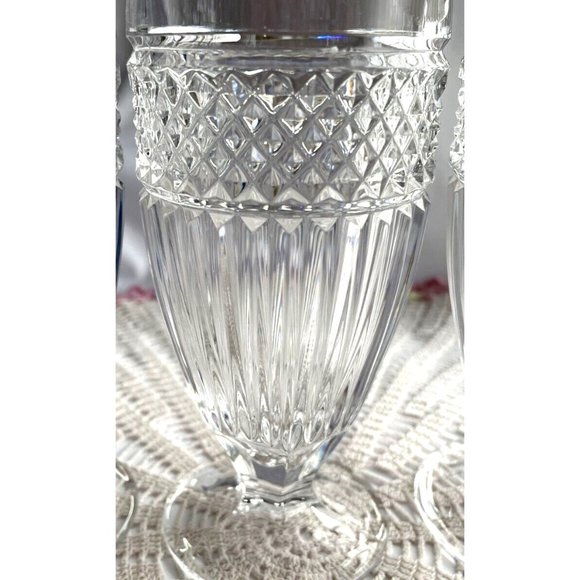 Excelsior by Godinger Shannon Ice Tea Goblet Glass Crystal Retired Rare - Picture 3 of 3